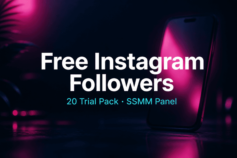 غلاف باقة متابعون إنستغرام مجاناً — تجربة 20 متابعون على SSMM Panel