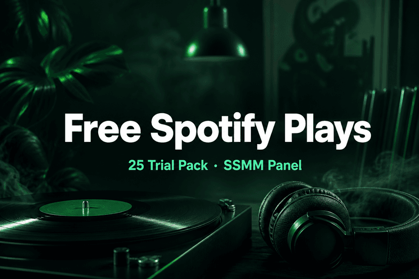 Ücretsiz Spotify Dinlenme paket kapağı — SSMM Panel’de 25 dinlenme denemesi
